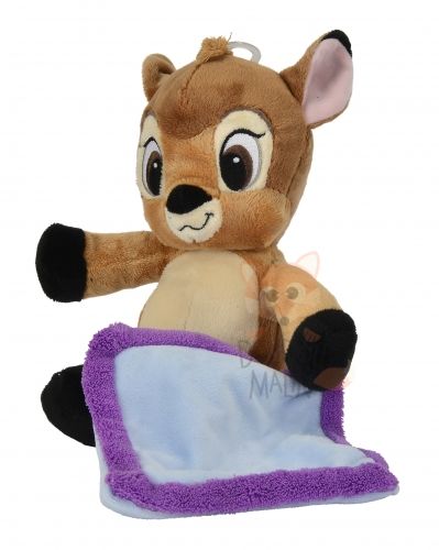  peluche faon bambi marron gris violet 